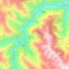 Topografische Karte Río Sacambaya, Höhe, Relief