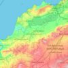 Topografische Karte Aïn Témouchent, Höhe, Relief