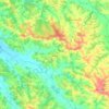 Topografische Karte Aignan, Höhe, Relief
