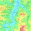 Topografische Karte Mouchan, Höhe, Relief
