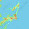Topografische Karte Arapaoa Island, Höhe, Relief
