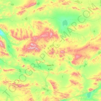 Topografische Karte Gumu, Höhe, Relief