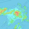 Topografische Karte Langkawi Island, Höhe, Relief