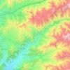 Topografische Karte Cieneguilla, Höhe, Relief