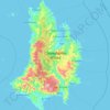 Topografische Karte Catanduanes Island, Höhe, Relief