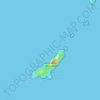Topografische Karte Îles Sanguinaires, Höhe, Relief