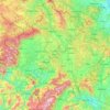 Topografische Karte Kosovo, Höhe, Relief