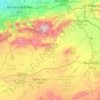 Topografische Karte Cercle d'Oujda-Banlieue nord دائرة وجدة-الضاحية الشمالية, Höhe, Relief