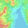 Topografische Karte Margate, Höhe, Relief