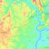 Topografische Karte Kamonyi, Höhe, Relief