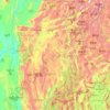 Topografische Karte Shan State, Höhe, Relief