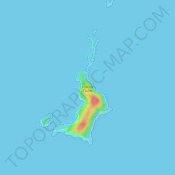 Topografische Karte Ilha das Couves, Höhe, Relief