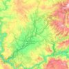 Topografische Karte Tierra de Lemos, Höhe, Relief