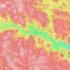 Topografische Karte Torps församling, Höhe, Relief