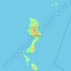 Topografische Karte Kabupaten Kepulauan Talaud, Höhe, Relief