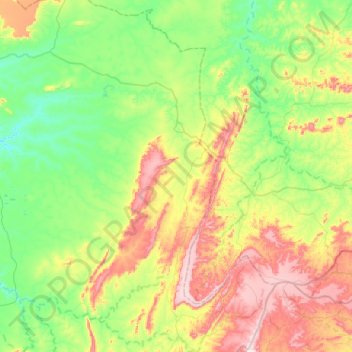 Topografische Karte Lagoa do Barro do Piauí, Höhe, Relief