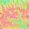 Topografische Karte Nationalpark Hohe Tauern, Höhe, Relief
