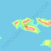 Topografische Karte Igitkin Island, Höhe, Relief