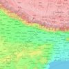 Topografische Karte Ganges, Höhe, Relief