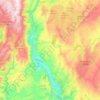 Topografische Karte Teviot Valley Community, Höhe, Relief