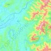 Topografische Karte 개천시, Höhe, Relief