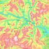 Topografische Karte Zigui County, Höhe, Relief