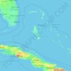 Topografische Karte Die Bahamas, Höhe, Relief