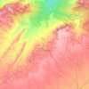 Topografische Karte Oued Taourira ⵡⴰⴷ ⵜⴰⵡⵔⵉⵔⴰ وادى تاوريرة, Höhe, Relief