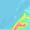 Topografische Karte Haulashore Island, Höhe, Relief