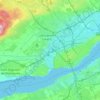 Topografische Karte Sainte-Foy–Sillery–Cap-Rouge, Höhe, Relief