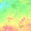 Topografische Karte Ain Lehjer عين لحجر, Höhe, Relief