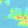 Topografische Karte Banten, Höhe, Relief