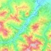 Topografische Karte Travo, Höhe, Relief