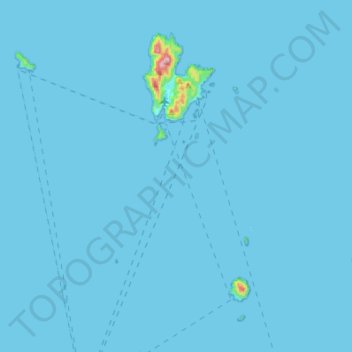 Topografische Karte Pulau Redang, Höhe, Relief