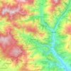 Topografische Karte Melamchi, Höhe, Relief