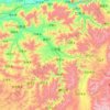 Topografische Karte Gyantse County, Höhe, Relief