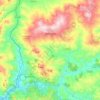 Topografische Karte Mussomeli, Höhe, Relief