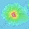 Topografische Karte Rangitoto Island, Höhe, Relief
