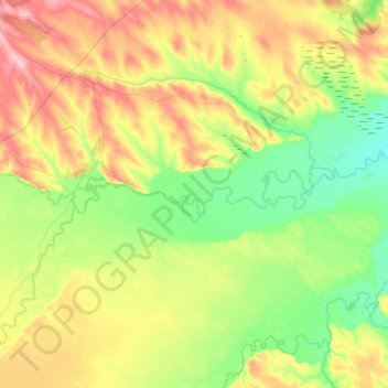 Topografische Karte Владимирское сельское поселение, Höhe, Relief