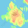 Topografische Karte King William Island, Höhe, Relief