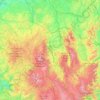 Topografische Karte Auvergne, Höhe, Relief