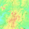Topografische Karte Asheboro, Höhe, Relief
