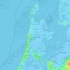 Topografische Karte Nordholland, Höhe, Relief