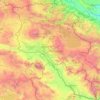 Topografische Karte Armenien, Höhe, Relief