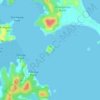 Topografische Karte Motukauri Island, Höhe, Relief