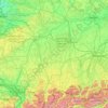 Topografische Karte Suabia, Höhe, Relief