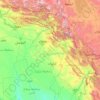 Topografische Karte هەرێمی کوردستان, Höhe, Relief