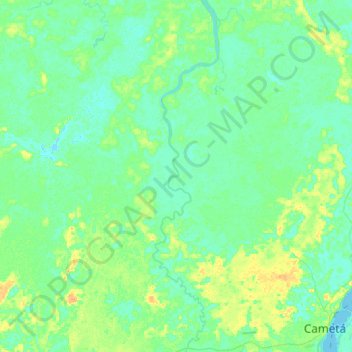 Topografische Karte Torres do Cupijó, Höhe, Relief