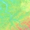 Topografische Karte Kanawha River, Höhe, Relief
