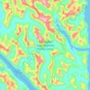 Topografische Karte K'Mooda/Lowe-Gamble Conservancy, Höhe, Relief